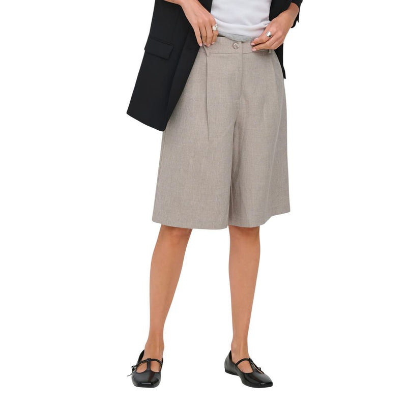 Only Onllinda Gray Recycled Polyester Bermuda Shorts for Women