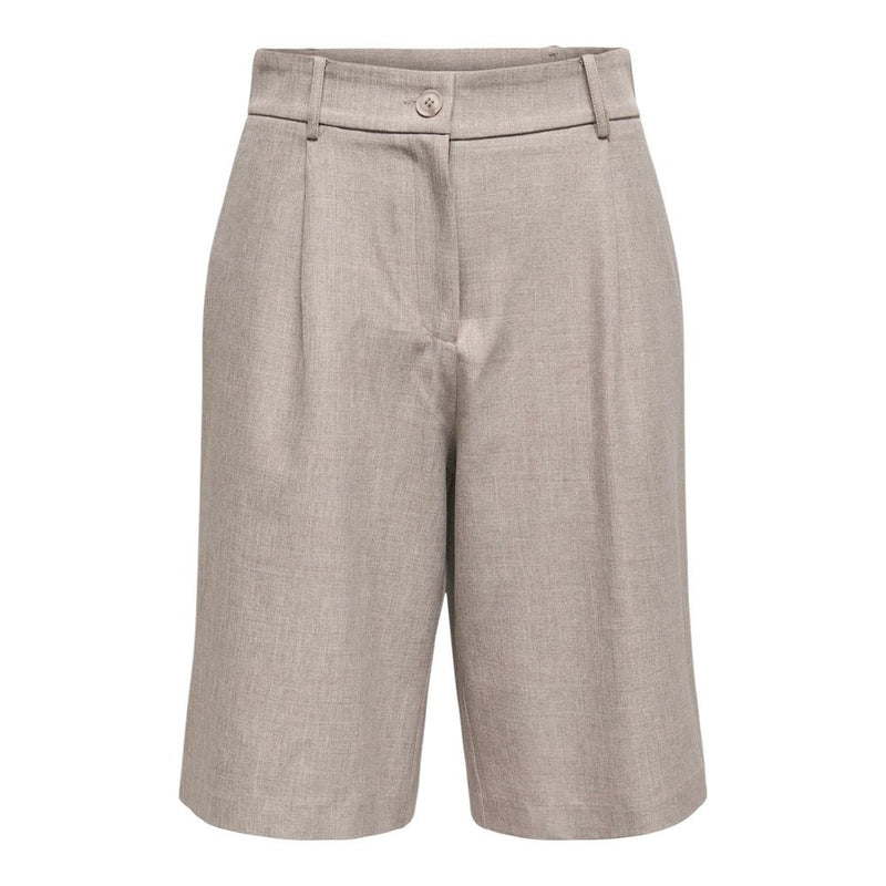 Only Onllinda Gray Recycled Polyester Bermuda Shorts for Women