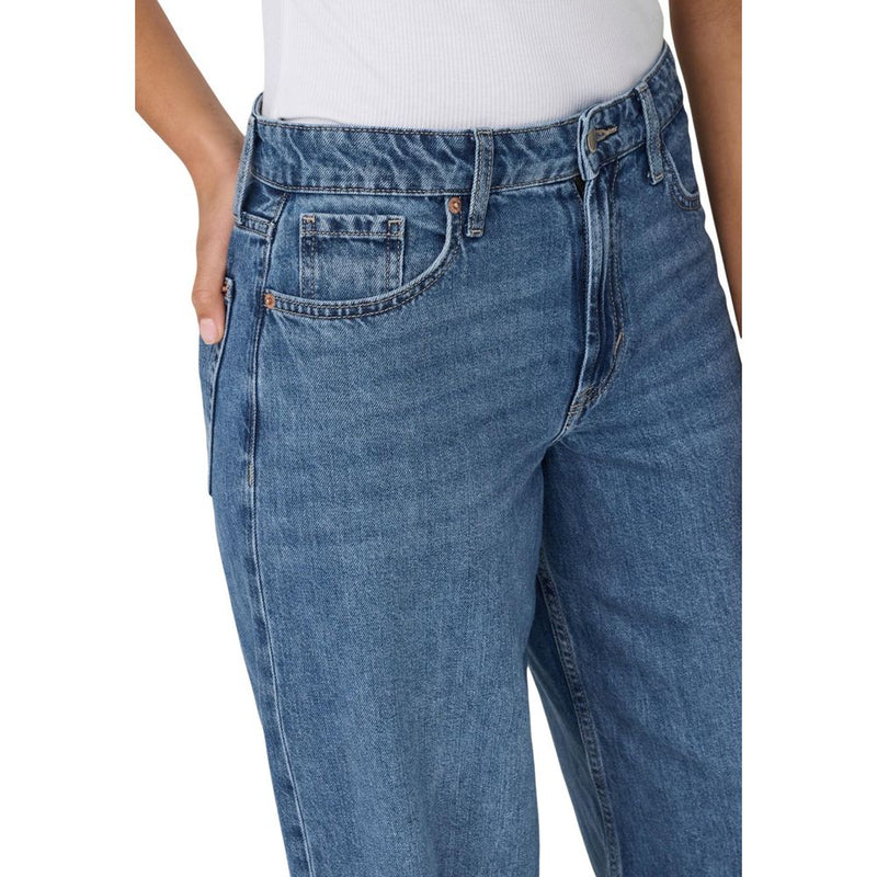 Only Blue Cotton Relaxed Fit Jeans for Women