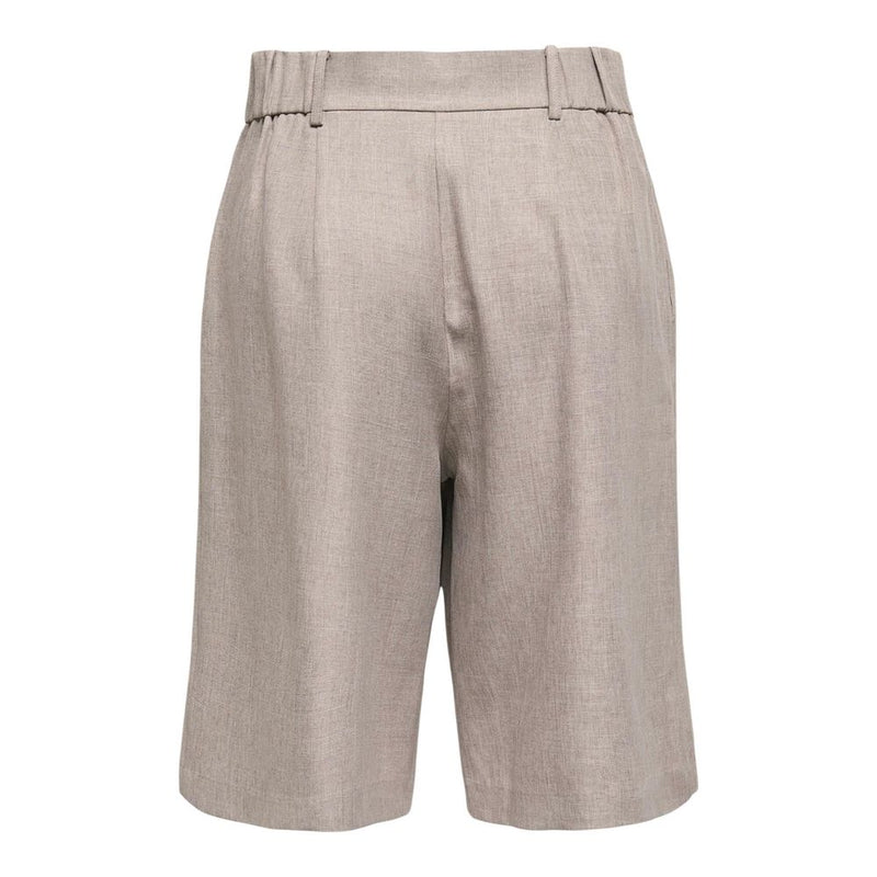 Only Onllinda Gray Recycled Polyester Bermuda Shorts for Women