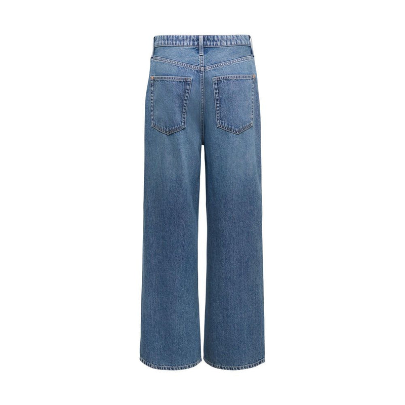 Only Blue Cotton Relaxed Fit Jeans for Women
