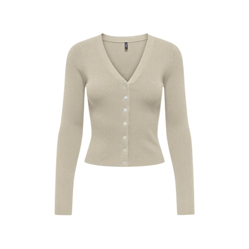 Only Onlmist Life Ls V-Neck Cardigan in Beige