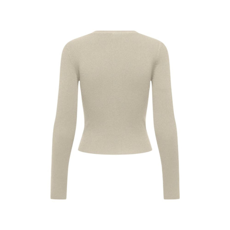 Only Onlmist Life Ls V-Neck Cardigan in Beige