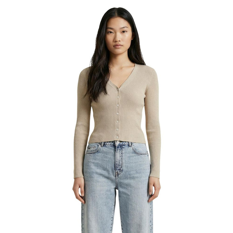 Only Onlmist Life Ls V-Neck Cardigan in Beige