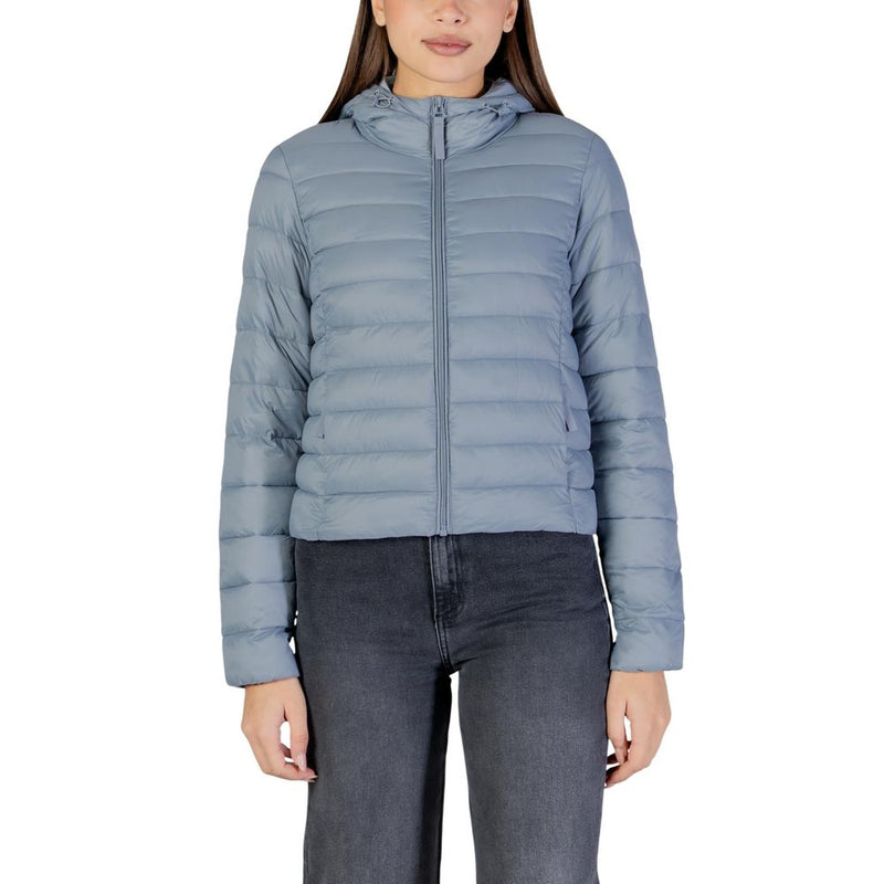 Only ONLTAHIA LW Quilted Hood Jacket in Blue for Women