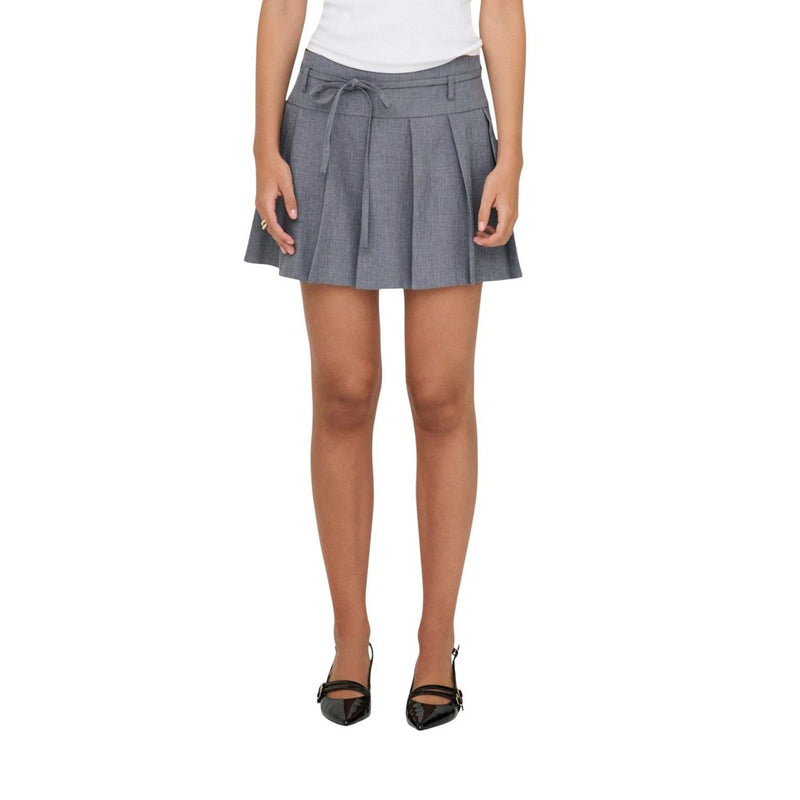 Only Gray Recycled Polyester Mini Skirt - Onllinda Life