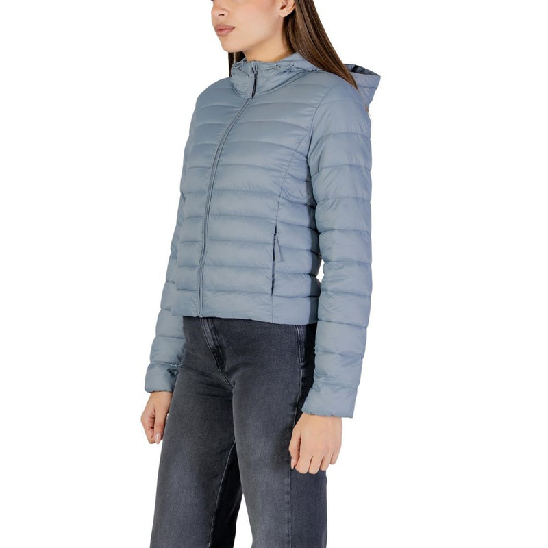 Only ONLTAHIA LW Quilted Hood Jacket in Blue for Women