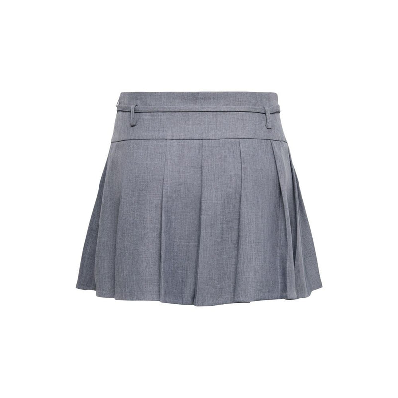 Only Gray Recycled Polyester Mini Skirt - Onllinda Life
