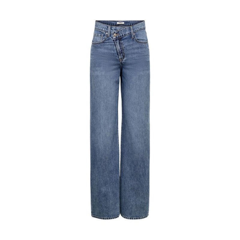 Only Blue Cotton Relaxed Fit Jeans for Women