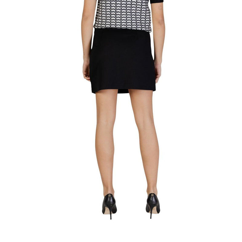 Only Onlevi Life Black Recycled Polyester Mini Skirt