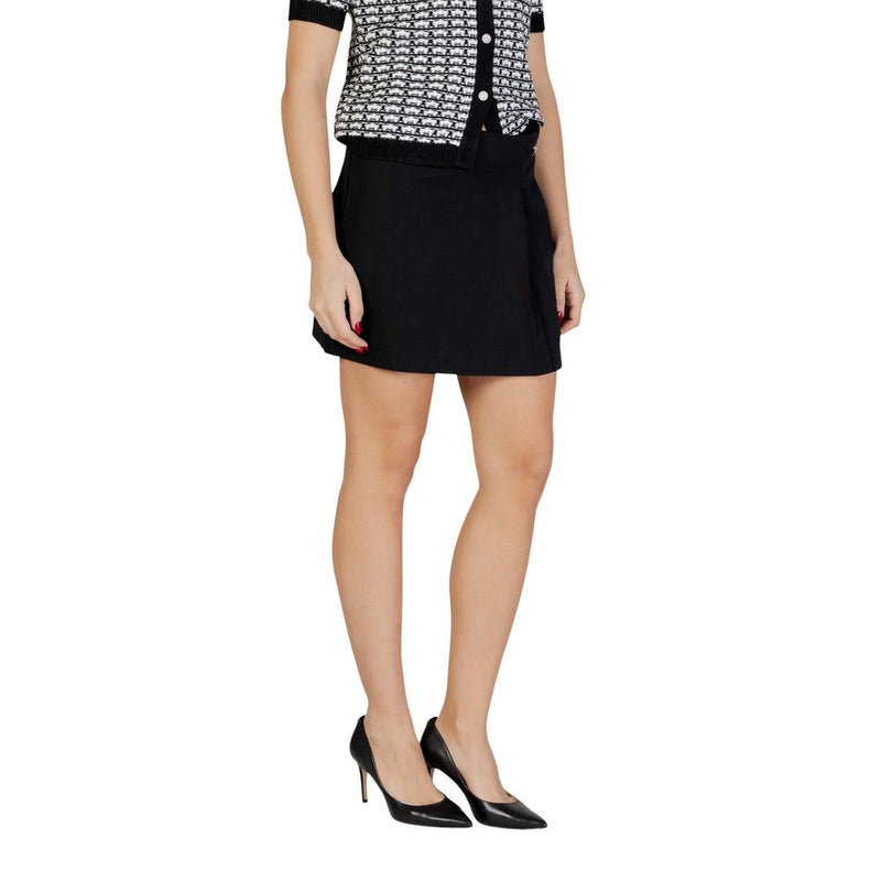 Only Onlevi Life Black Recycled Polyester Mini Skirt
