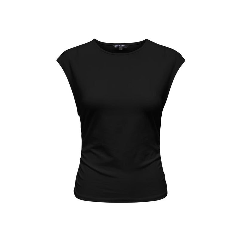 Only Onlmira Black Cotton Top for Women