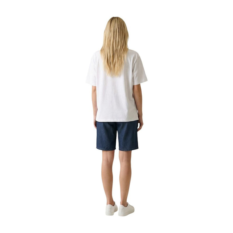 Only Onlsusan Cream Cotton T-Shirt for Women