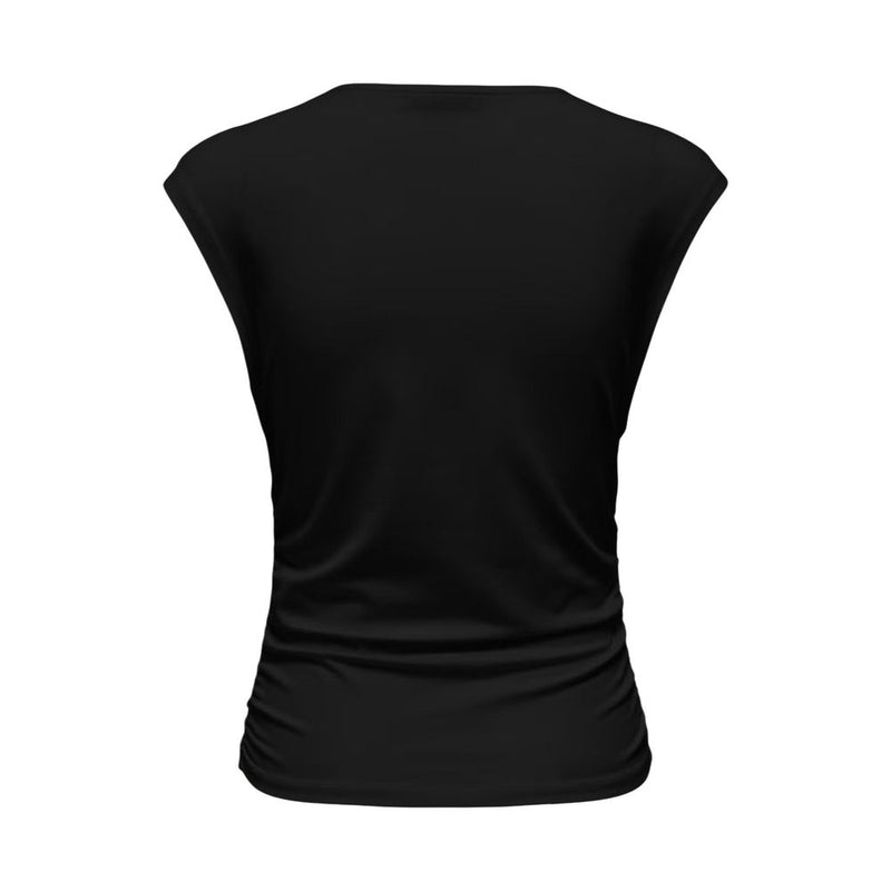 Only Onlmira Black Cotton Top for Women