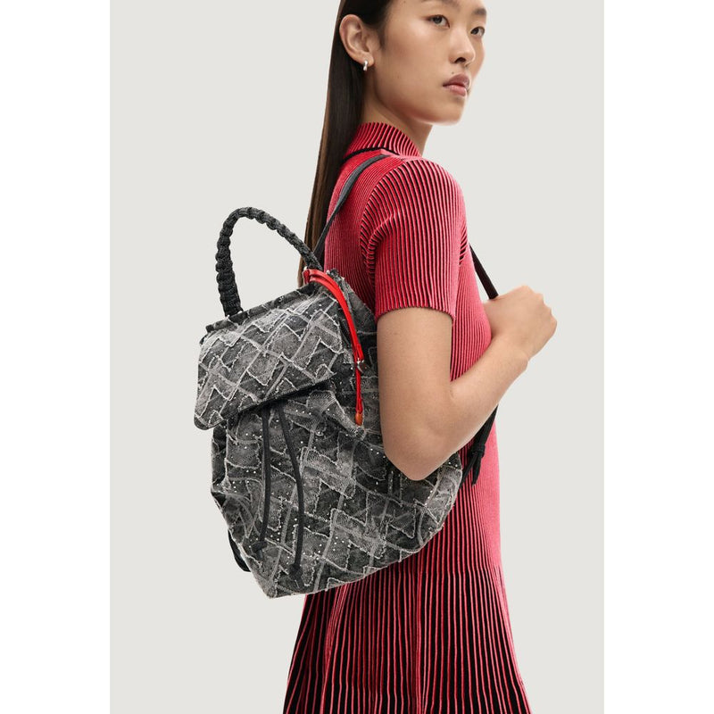 Desigual BACK_RADIO LUENA MINI Black Polyester Backpack