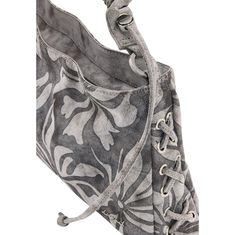 Desigual Gray Cotton Handbag - BAG_OBSIDIAN LEIRIA