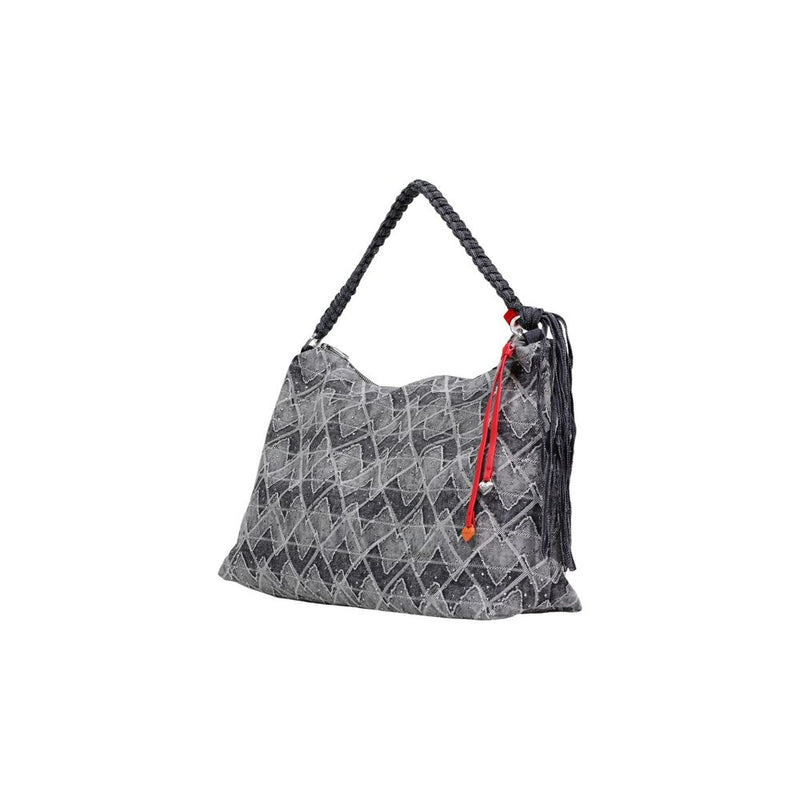 Desigual BAG_RADIO LEIRIA Blue Cotton Handbag for Women