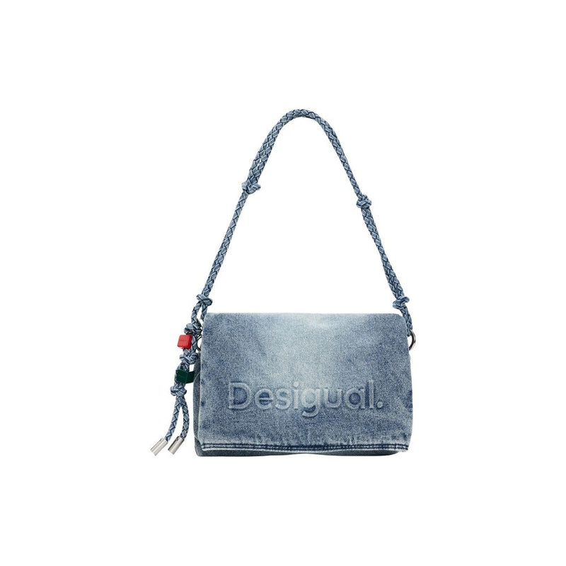 Desigual BAG_HALF LOGO V 26SAXD28 Blue Handbag for Women