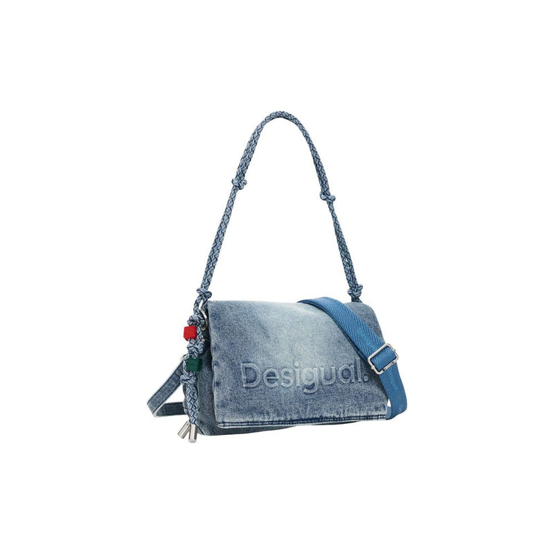 Desigual BAG_HALF LOGO V 26SAXD28 Blue Handbag for Women