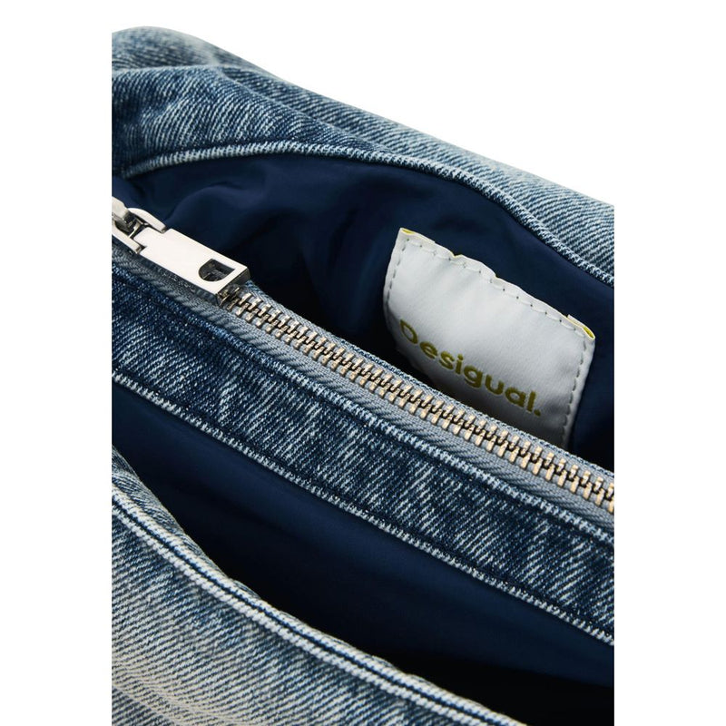 Desigual BAG_HALF LOGO V 26SAXD28 Blue Handbag for Women