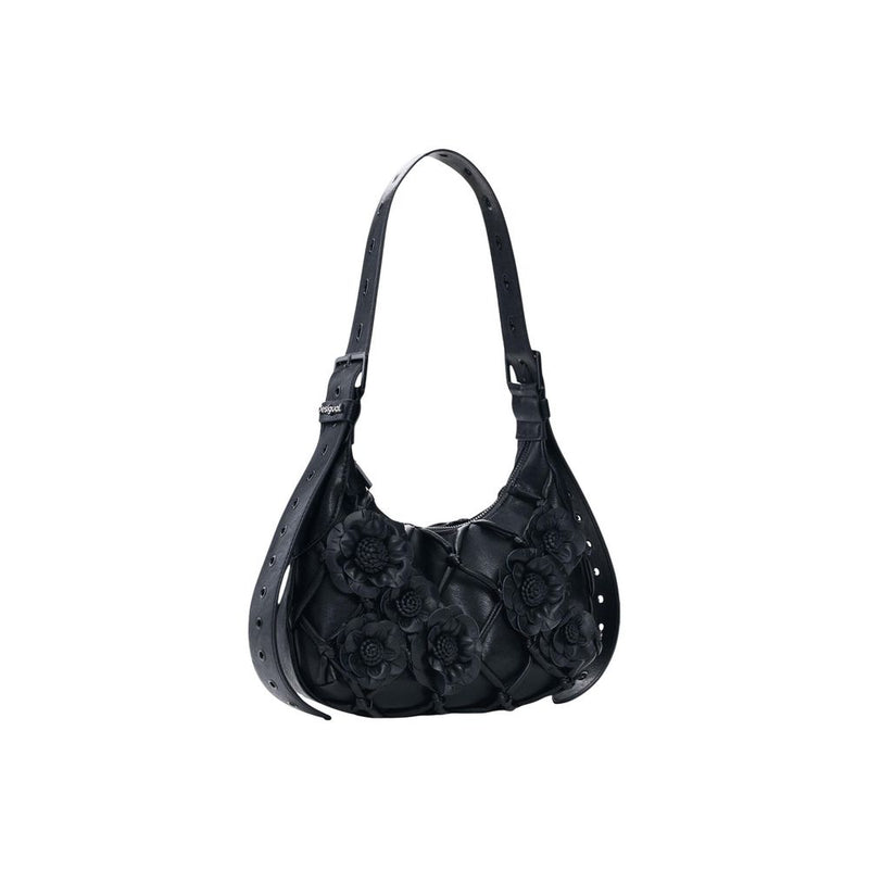 Desigual BAG_IRIDIO MARGOT MINI Black Cotton Handbag