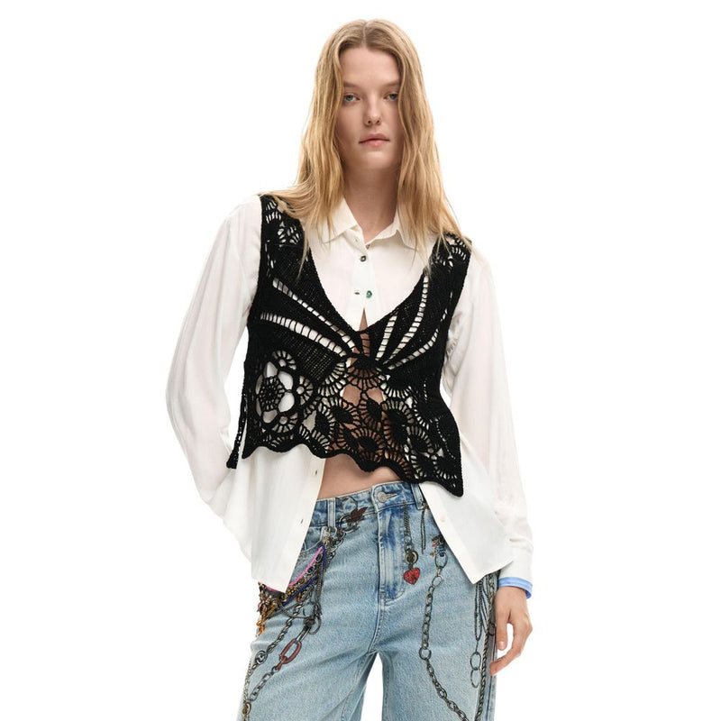Desigual CAM_LIRIO White Cotton Blouse for Women