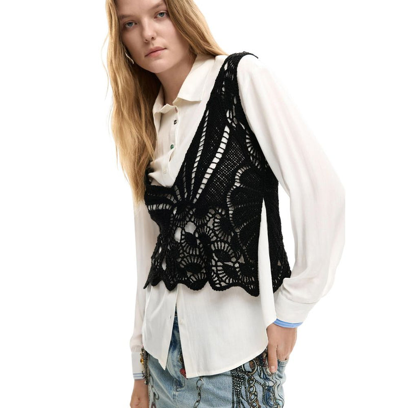Desigual CAM_LIRIO White Cotton Blouse for Women