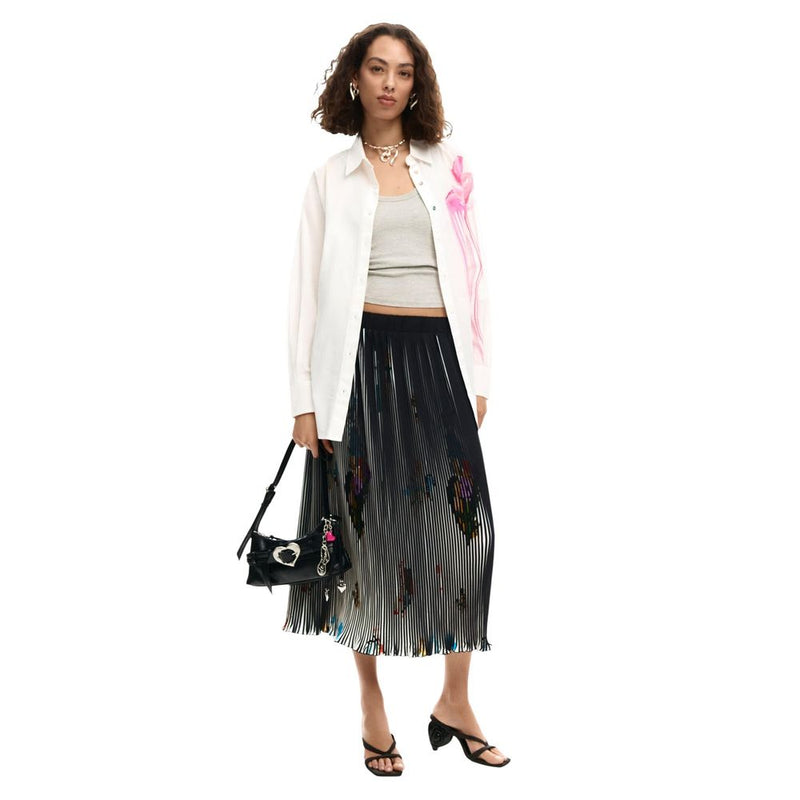 Desigual CAM_GLOSS Women's White Cotton Blouse