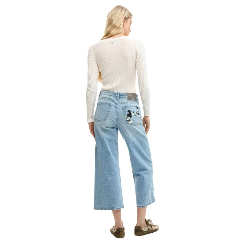 Desigual Blue Cotton Mom Jeans HERRY_ 26SWDD16 for Women