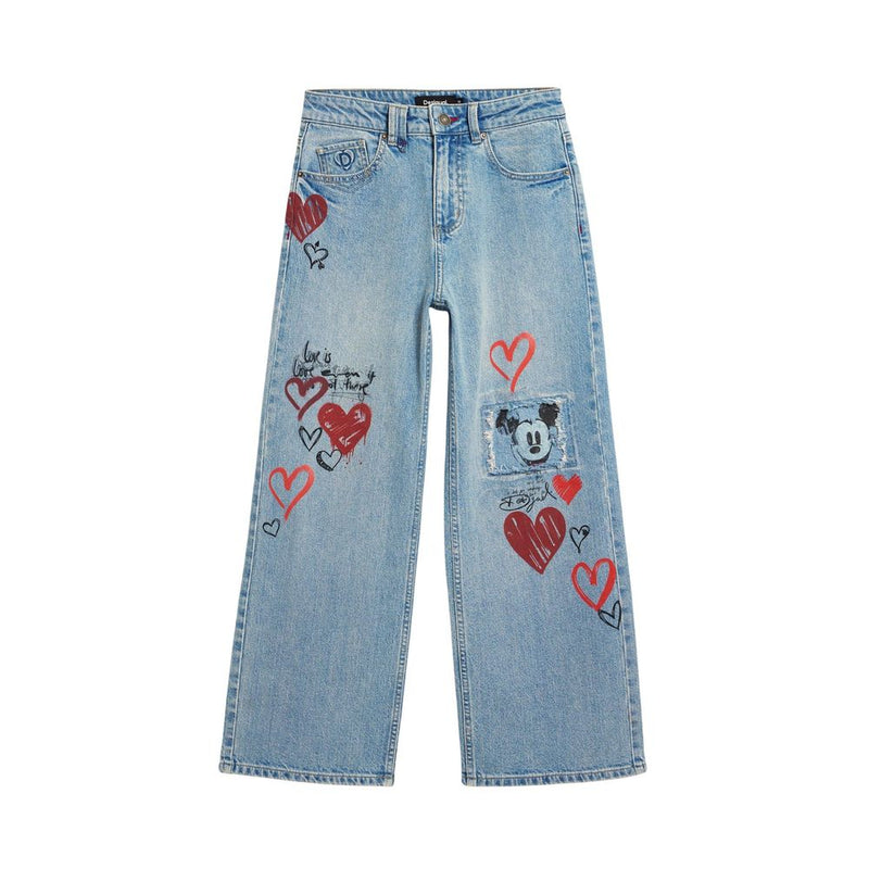 Desigual Blue Cotton Mom Jeans HERRY_ 26SWDD16 for Women