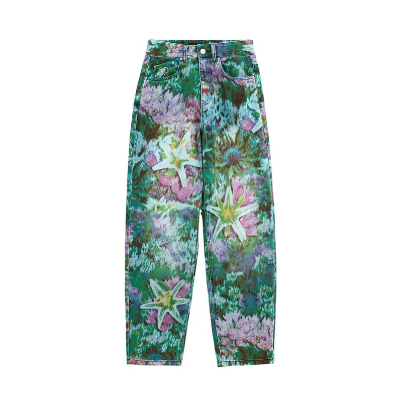 Desigual Blue Cotton Mom Jeans - Stylish & Comfortable Fit