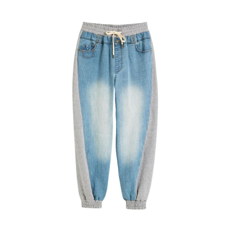 Desigual Light Blue Cotton Mom Jeans - Sporty & Stylish Fit