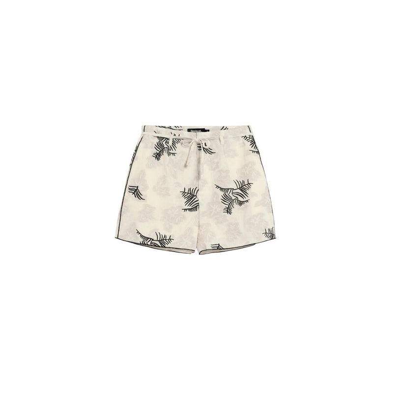 Desigual PANT_HONO Beige Cotton Shorts for Women