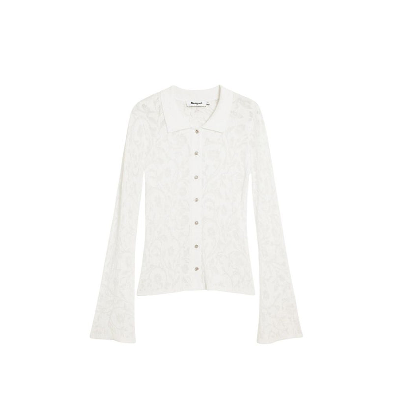 Desigual TS_LISBOA 26SWTF09 Women's Cream Viscose Long Sleeve T-Shirt