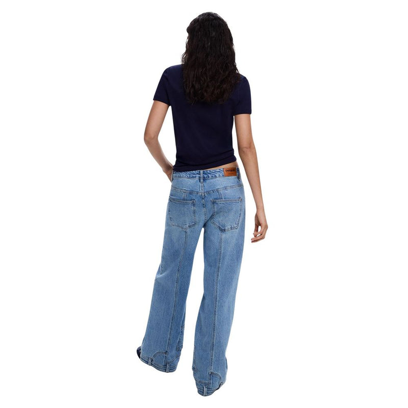 T-shirt Desigual TS_ESTOCOLMO 26SWTK03 Femme Bleu en Coton