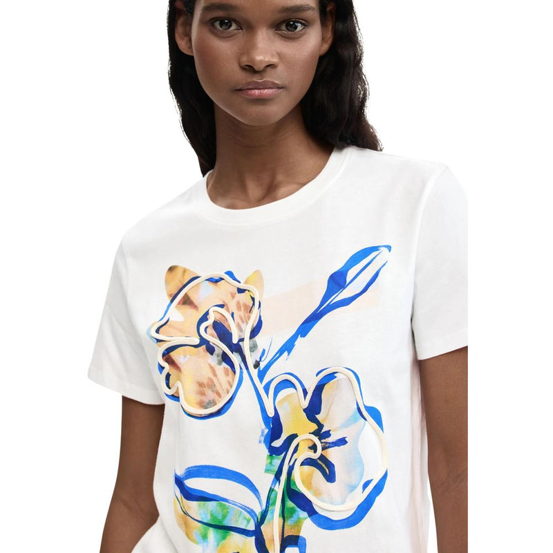 Desigual TS_ZURICH 26SWTK38 Women's White Cotton T-Shirt