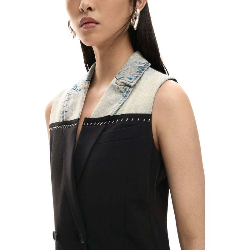 Desigual VEST_POTTER 26SWVW43 Black Midi Dress
