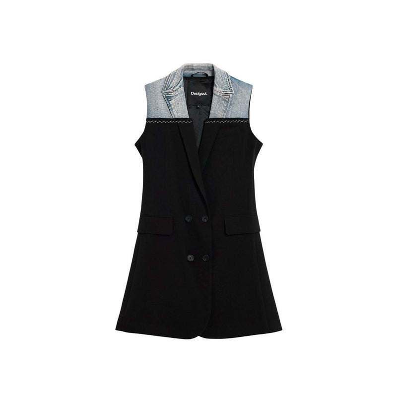 Desigual VEST_POTTER 26SWVW43 Black Midi Dress
