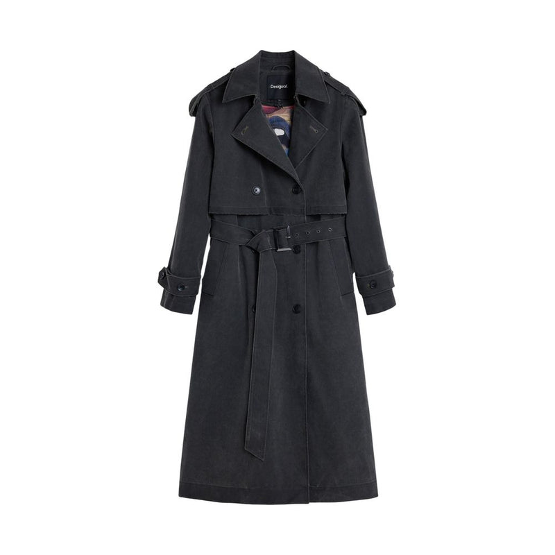 Desigual CHAQ_TRENCH REPRISE Gray Women's Coat
