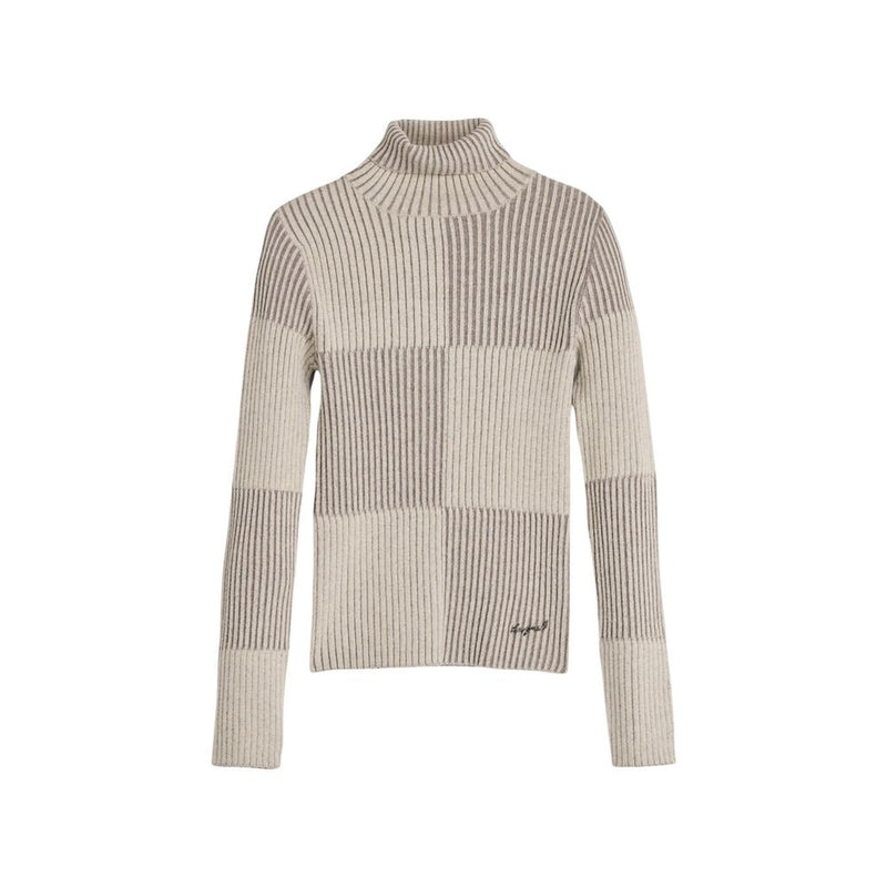 Desigual Beige Viscose Turtleneck Sweater for Women