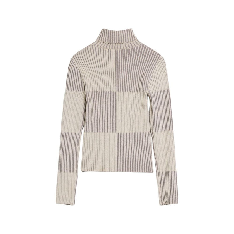Desigual Beige Viscose Turtleneck Sweater for Women