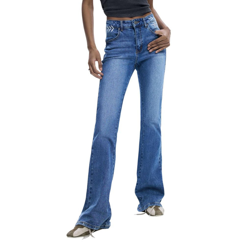 Desigual Light Blue Cotton Mom Jeans for Women