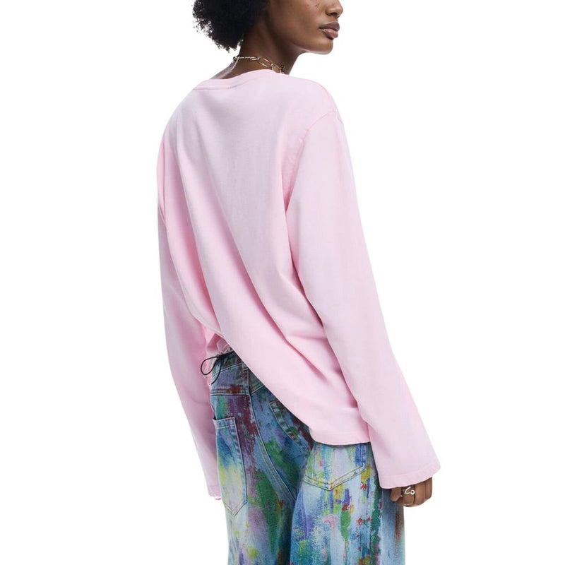 Desigual Multicolor Cotton Long Sleeve T-Shirt - Model 26SWTKX4