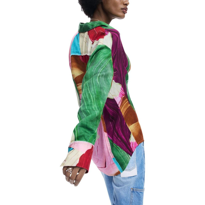 Desigual Bicolor Lyocell Blouse for Women