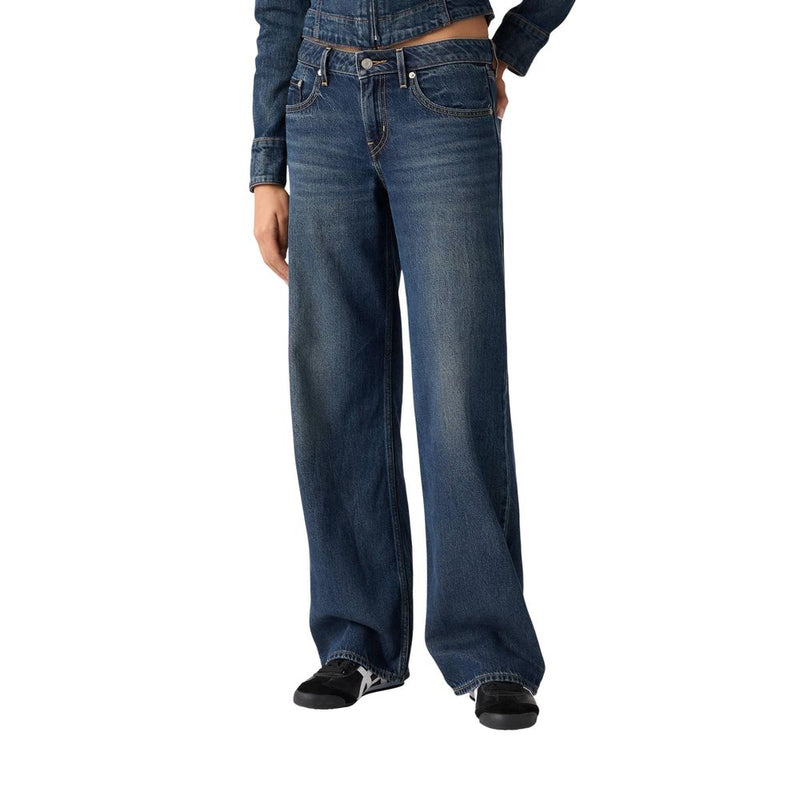 Levi's Blue Cotton Mom Jeans - Low Loose Fit A5566-0064