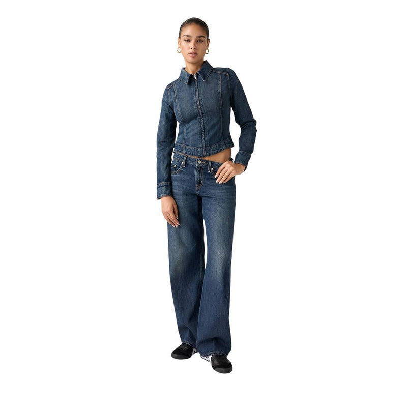 Levi's Blue Cotton Mom Jeans - Low Loose Fit A5566-0064