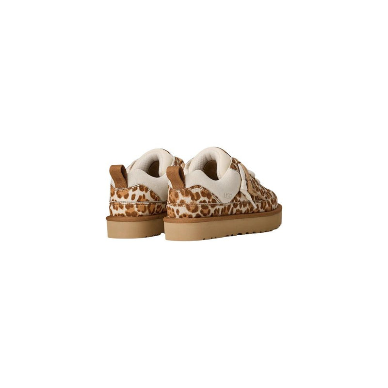 UGG Lo Lowmel Plains Beige Suede Leather Platform Pumps