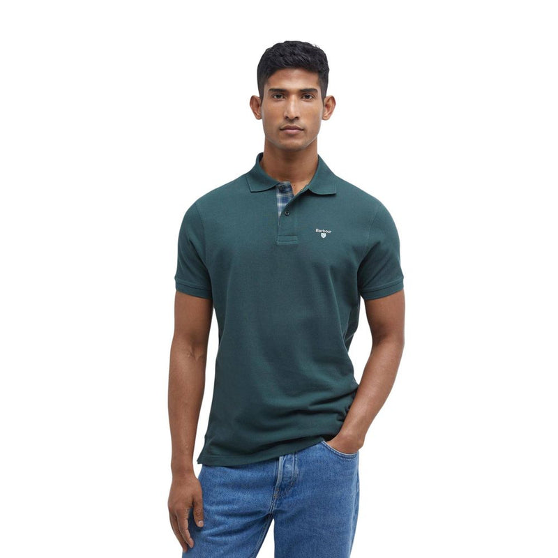 Barbour Bicolor Cotton Polo Shirt - Iconic Casual Elegance