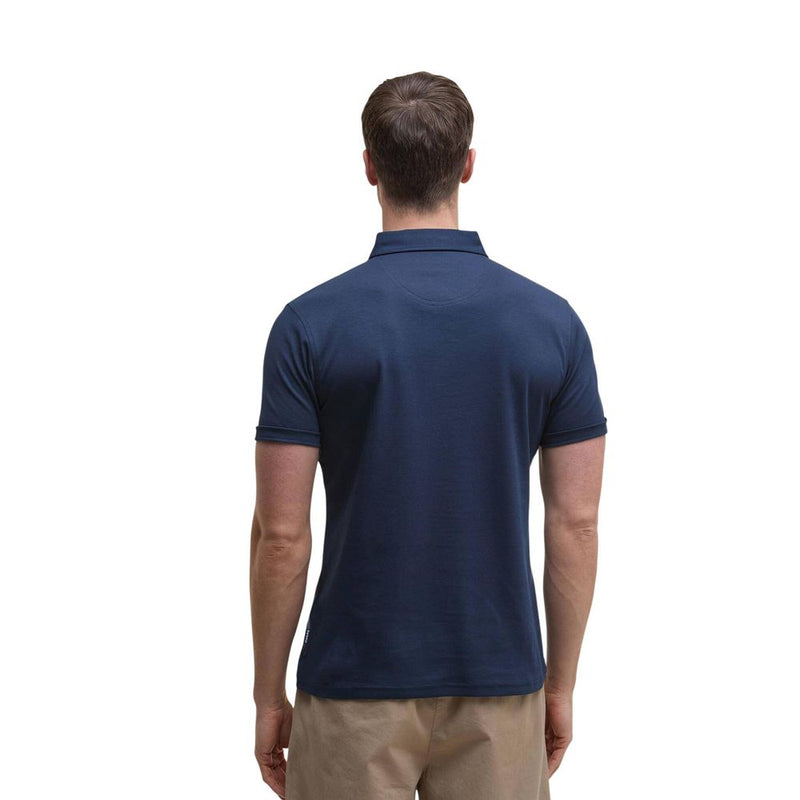 Barbour Blue Cotton Polo Shirt - Premium Tailored Fit