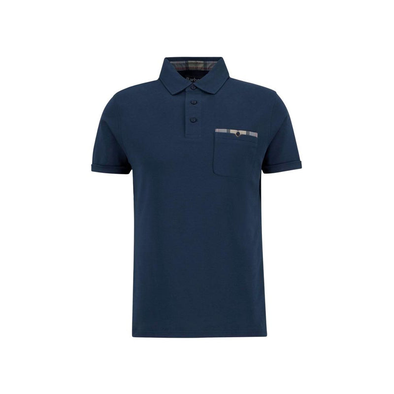 Barbour Blue Cotton Polo Shirt - Premium Tailored Fit